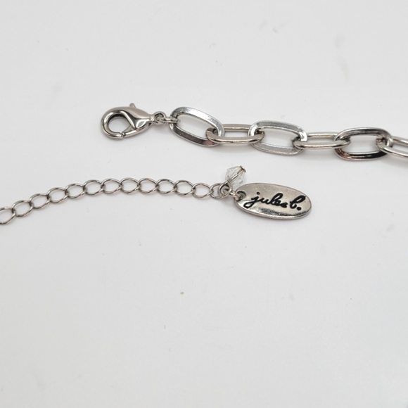 Jules B | Filigree Medallions Disco Balls Silvertone Necklace - Picture 9 of 9